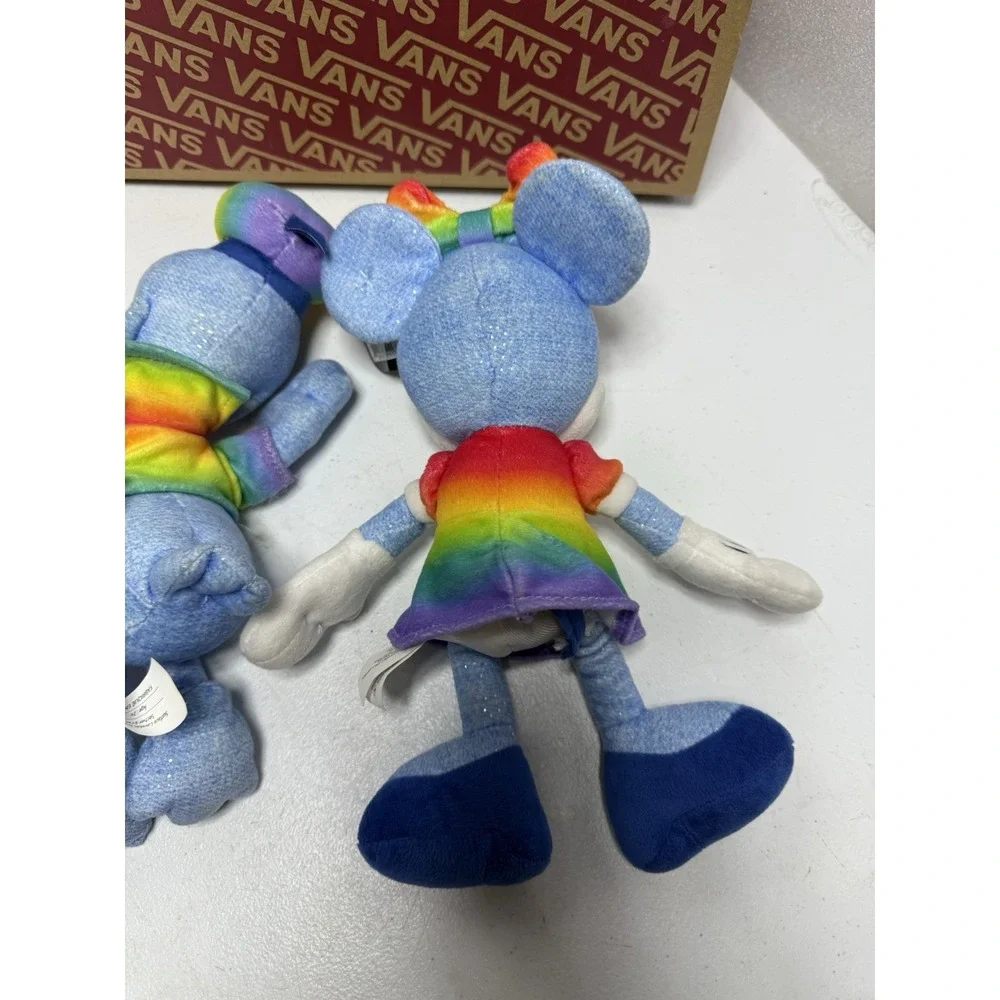 Lot 2 Disney Rainbow Pride Plush 2022 Minnie Mouse Donald‎ Duck W/ Tags